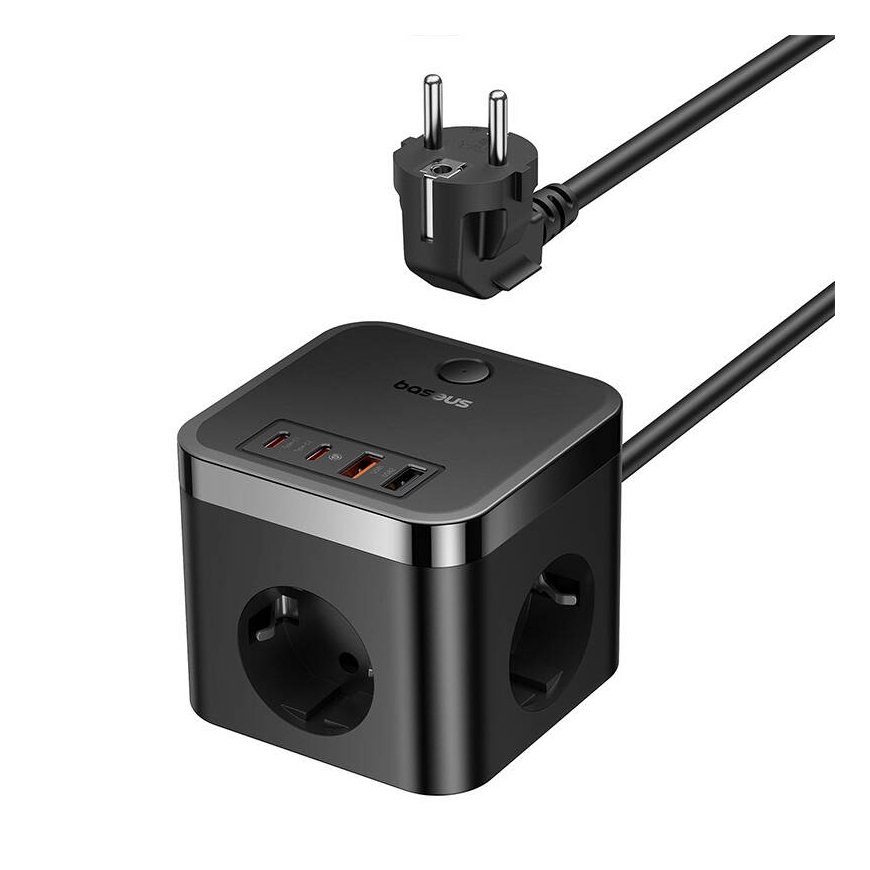 Baseus PowerCombo Universāls Melns AC Iekštelpas