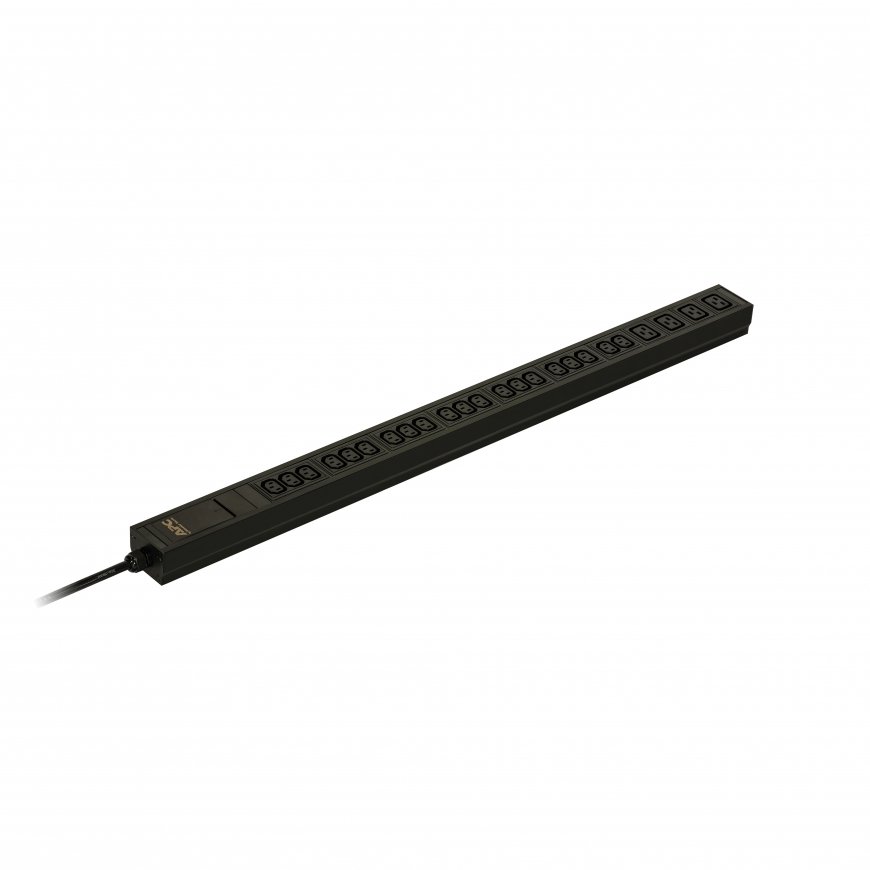 APC Easy Rack PDU, Basic, 0U, 1 Phase, 3.7kW, 230V, 16A, 20 x C13 and 4 x C19 outlets, IEC60309 2P+E – 2