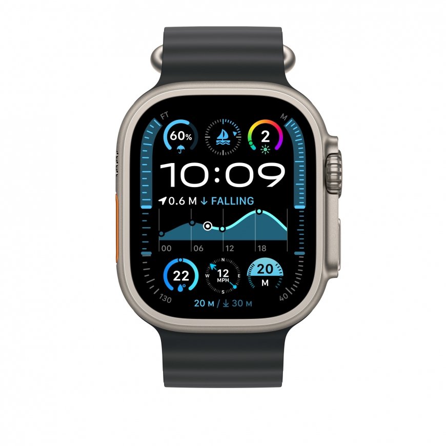 Apple MXTM3ZM/A Smart Wearable Accessories Ремешок Черный Фторкаучук, Титановый – 3