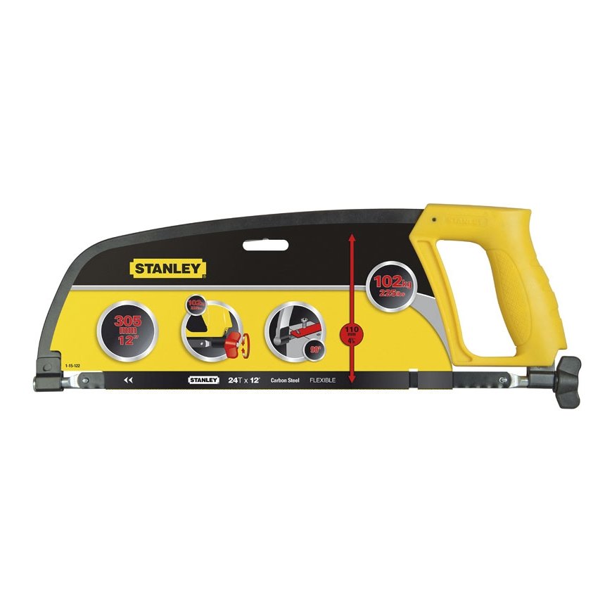 Stanley 1-15-122 zāģis 30 cm Dzeltens – 3