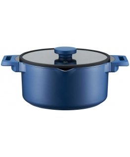 Pot with Qualum Ceramic Cobalt coating 20 cm AMBITION