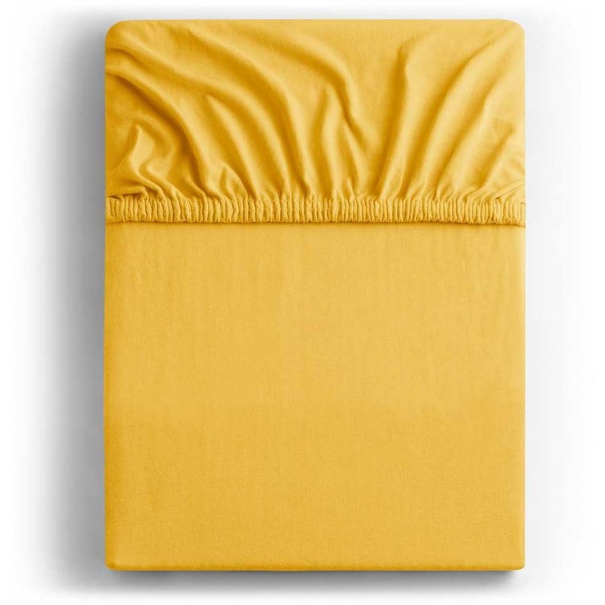 DecoKing Amber Keltainen istuva lakana, 220x200 cm, resori – 5