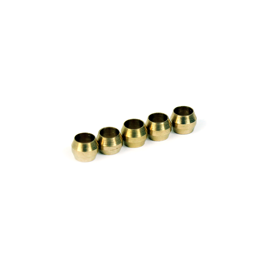 Micro Swiss spare 4mm brass compression gaskets - 5 pcs