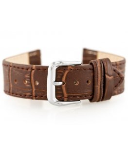 Pacific W41 leather watch strap - dark brown - 20mm