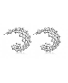 Troli Exclusive steel hoop earrings VAAXF216S