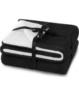 AmeliaHome Blanket SHLEEPY, 170X210 cm, color: black