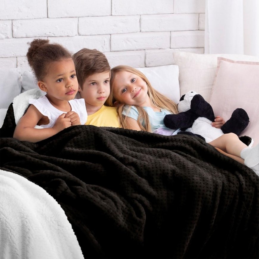 AmeliaHome Peitto SHLEEPY, 170X210 cm, väri: musta – 4