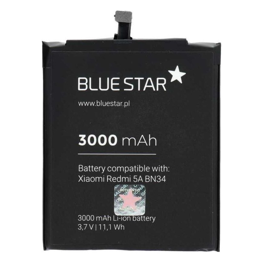 Battery Partner Tele.com Battery Xiaomi Redmi 5A (BN34) 3000 mAh Li-Ion Blue Star