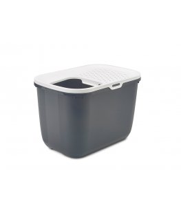 Savic Hop In Cat Top entry litter box Grey, White