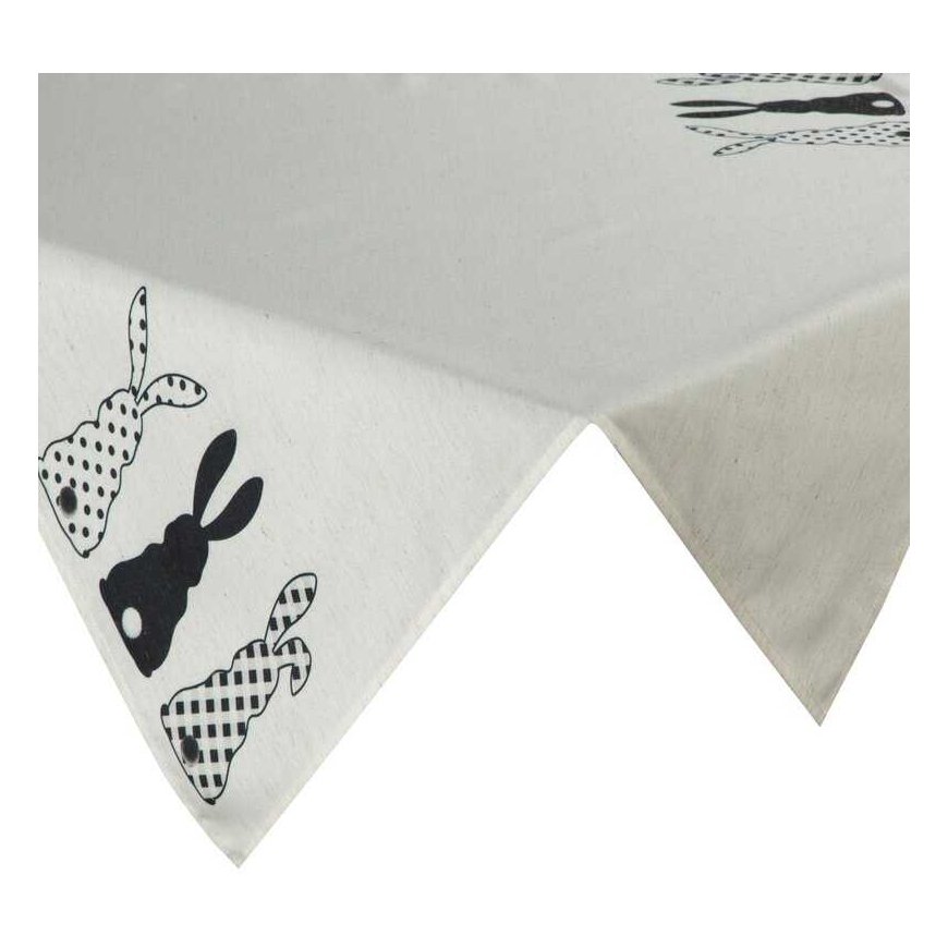 Eurofirany CHO/SPRING/Black/4 85X85 White+Black VELVET – 2