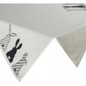 Eurofirany CHO/SPRING/Black/4 85X85 White+Black VELVET Eurofirany CHO/SPRING/Black/4 85X85 White+Black VELVET