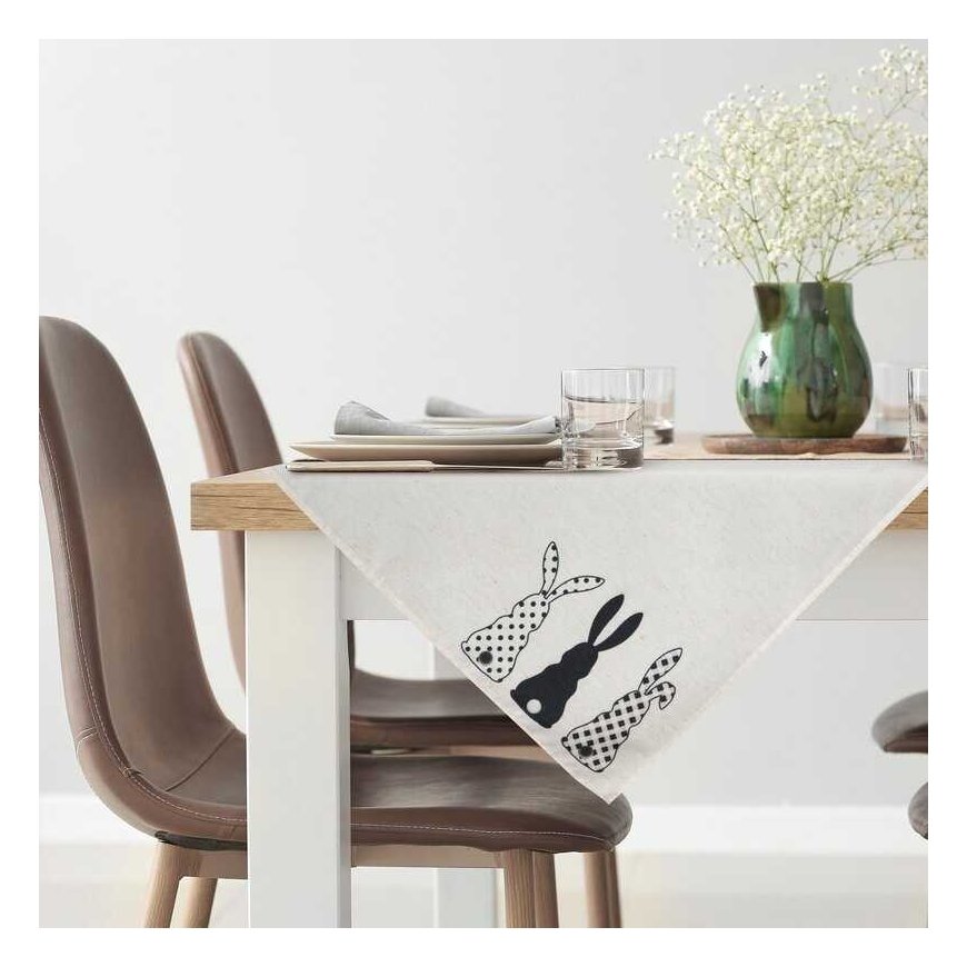 Eurofirany CHO/SPRING/Black/4 85X85 White+Black VELVET – 3