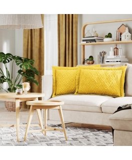 AmeliaHome Koristeellinen tyynyliina keltainen 50x70