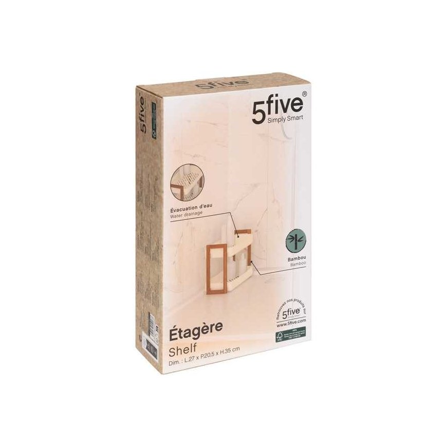 5five Simply Smart NATUREO standing shower organizer, 27 x 20.5 x 35 cm – 2