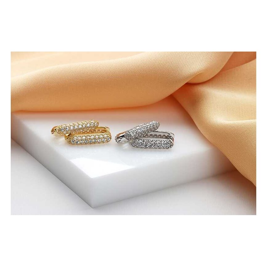 Brilio Silver Brilio Silver Unmissable silver earrings with zircons EA856W – 2