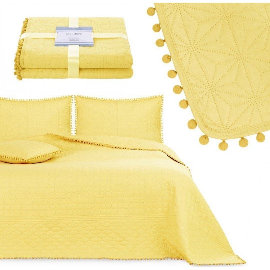 AmeliaHome Bedspread HONEY 240x260
