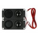 Speaker 5W 8Ω, 100x45x21mm, 2pcs, Waveshare 14595 Speaker 5W 8Ω, 100x45x21mm, 2pcs, Waveshare 14595