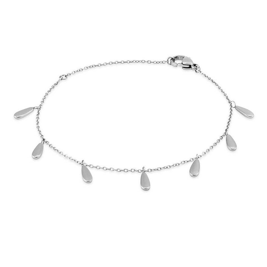 Troli Stylish steel bracelet with drops VSB0152S