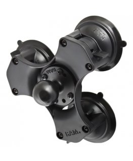 RAM Mounts Twist-Lock Triple Suction Cup Ball Base