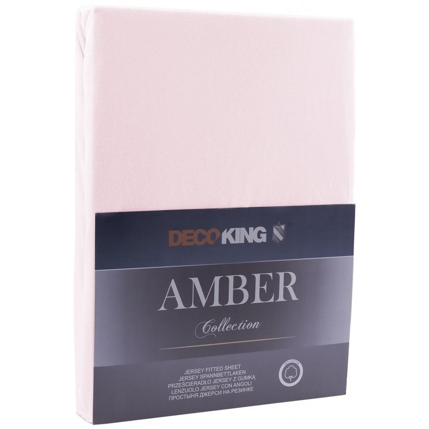 DecoKing Amber istutettu lakana, lila, 90x200 cm, resori – 2