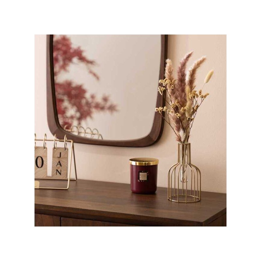 Atmosphera Vase on a stand with dried plants, height 40 cm
