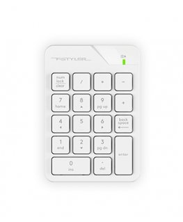 A4Tech Fstyler FGK21C numbritega klahvistik Universaalne USB Valge