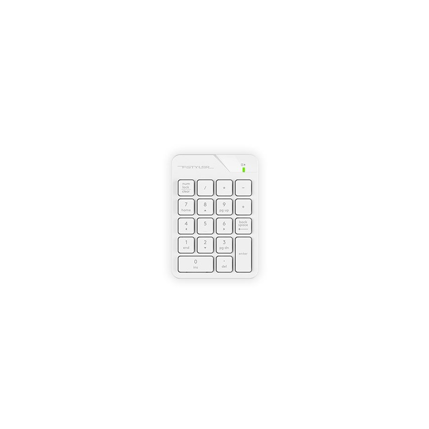 A4Tech Fstyler FGK21C numeric keypad Universal USB White