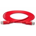Hosa Technology MID-310RD audio kabelis 3,05 m DIN (5-pin) Sarkans
