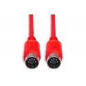 Hosa Technology MID-310RD audio kabelis 3,05 m DIN (5-pin) Sarkans