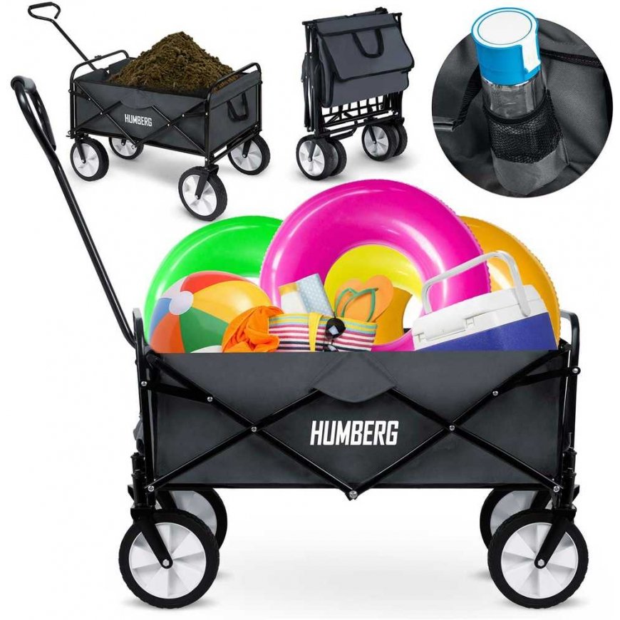Transport trolley, foldable 80L Humberg HM-511
