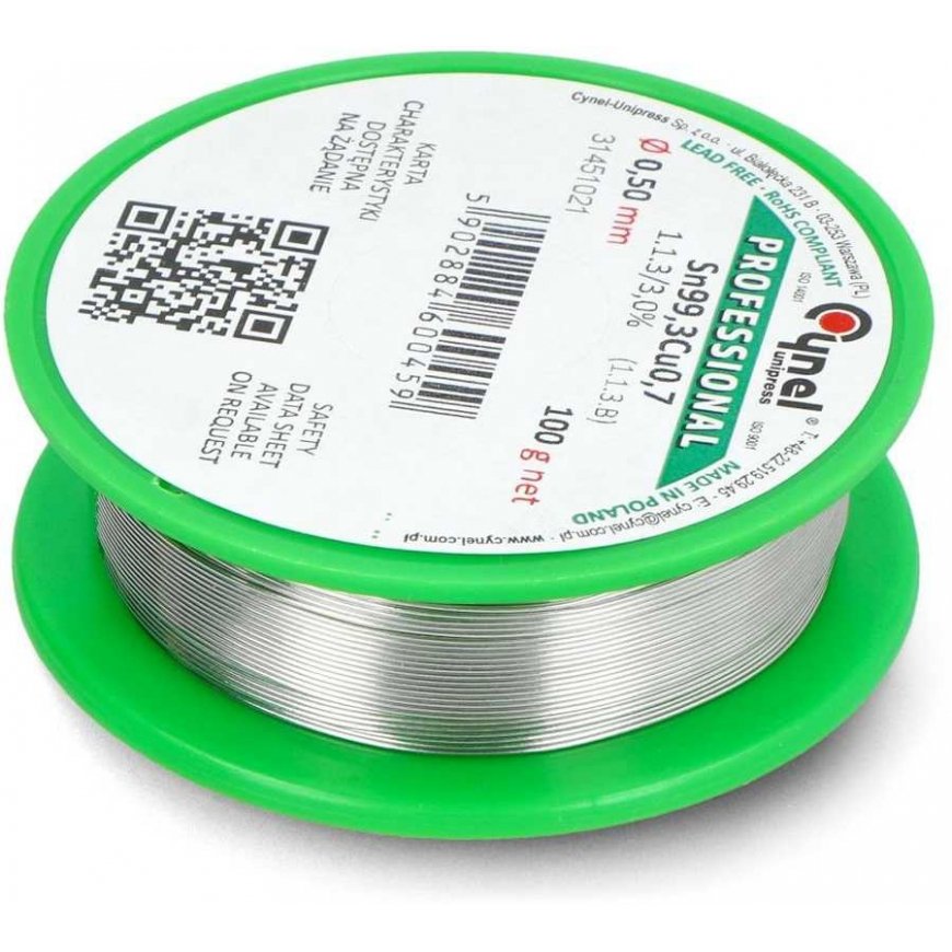 Lydmetalis Cynel LC99.3 100g/0.5mm - be švino – 2