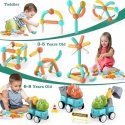 Woopie Magnetic building blocks dinosaurs, 84 pcs.