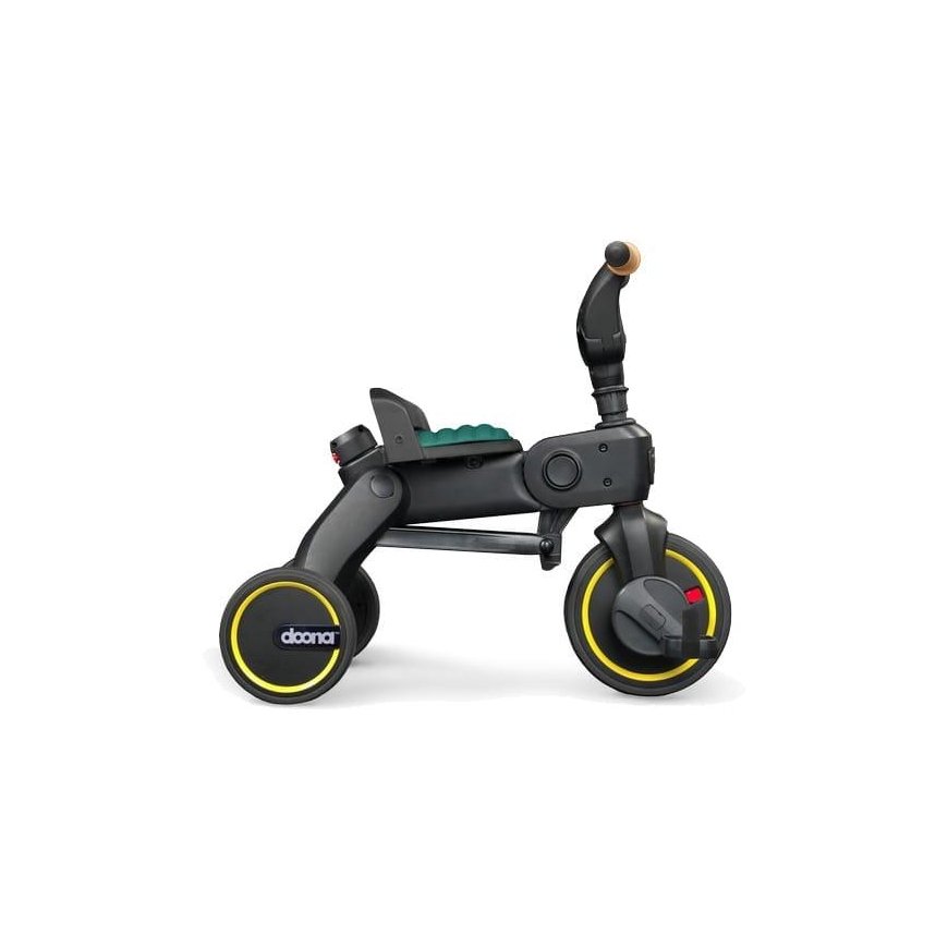 Doona Liki S5 5in1 Folding Tricycle + Cup Holder - Black/Green – 4