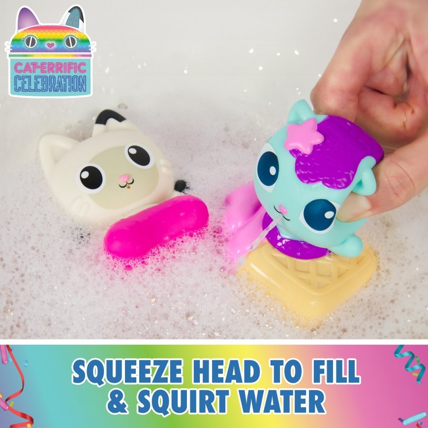 Gabby's Dollhouse Gabby Cat Bath Squirters Vonios vandenį taškantis žaislas Multi spalvos – 2