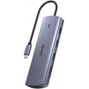 Unitek Hub 9in1 USB C Gigabit Ethernet HDMI VGA 3x USB A Card Reader PD 100W Unitek Hub 9in1 USB C Gigabit Ethernet HDMI VGA 3x USB A Card Reader PD 100W