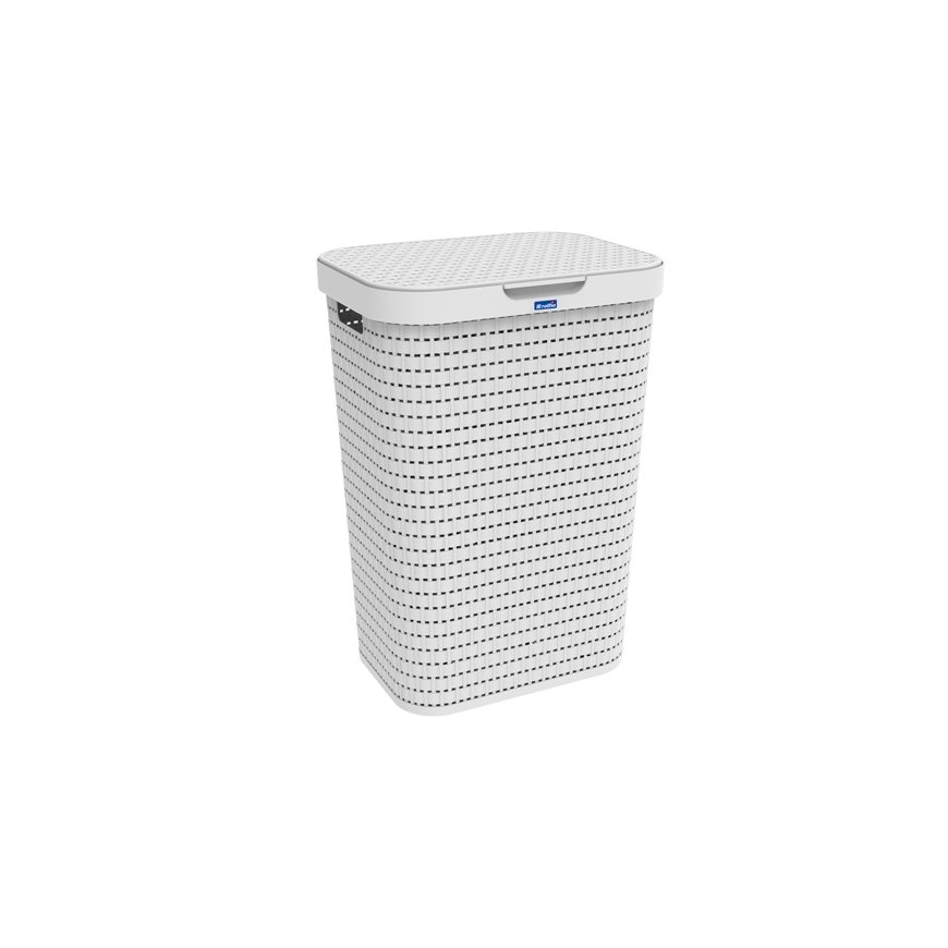 Rotho Country laundry basket 55 L Rectangular Plastic White
