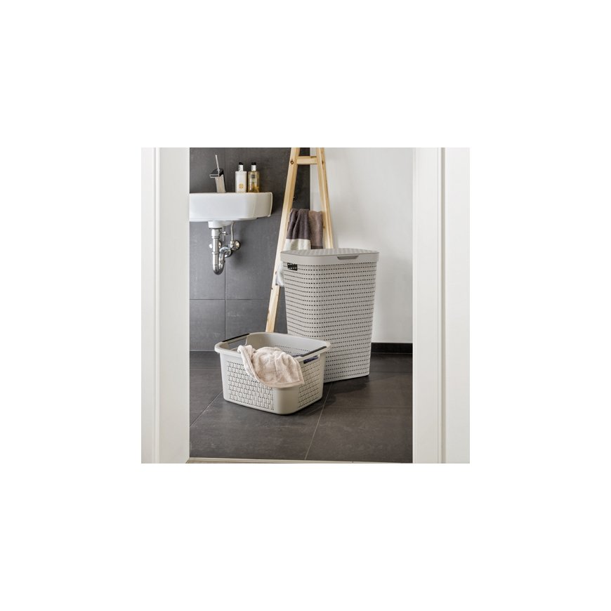 Rotho Country laundry basket 55 L Rectangular Plastic White – 2