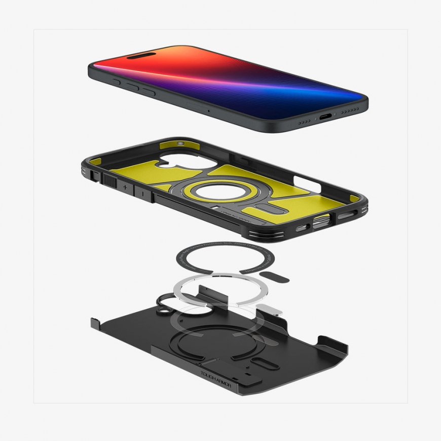 Spigen Tough Armor AI (MagFit) mobiliojo telefono dėklas 17 cm (6.7") Juoda – 3