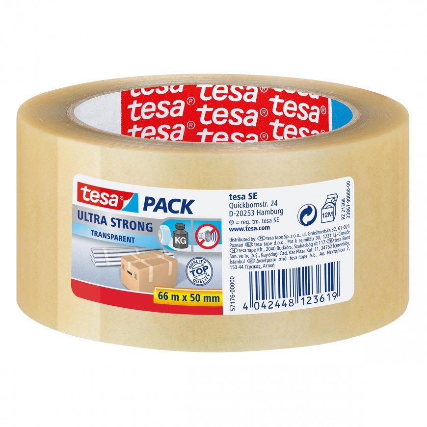TESA 57176-00000 66 m PVC Caurspīdīgs