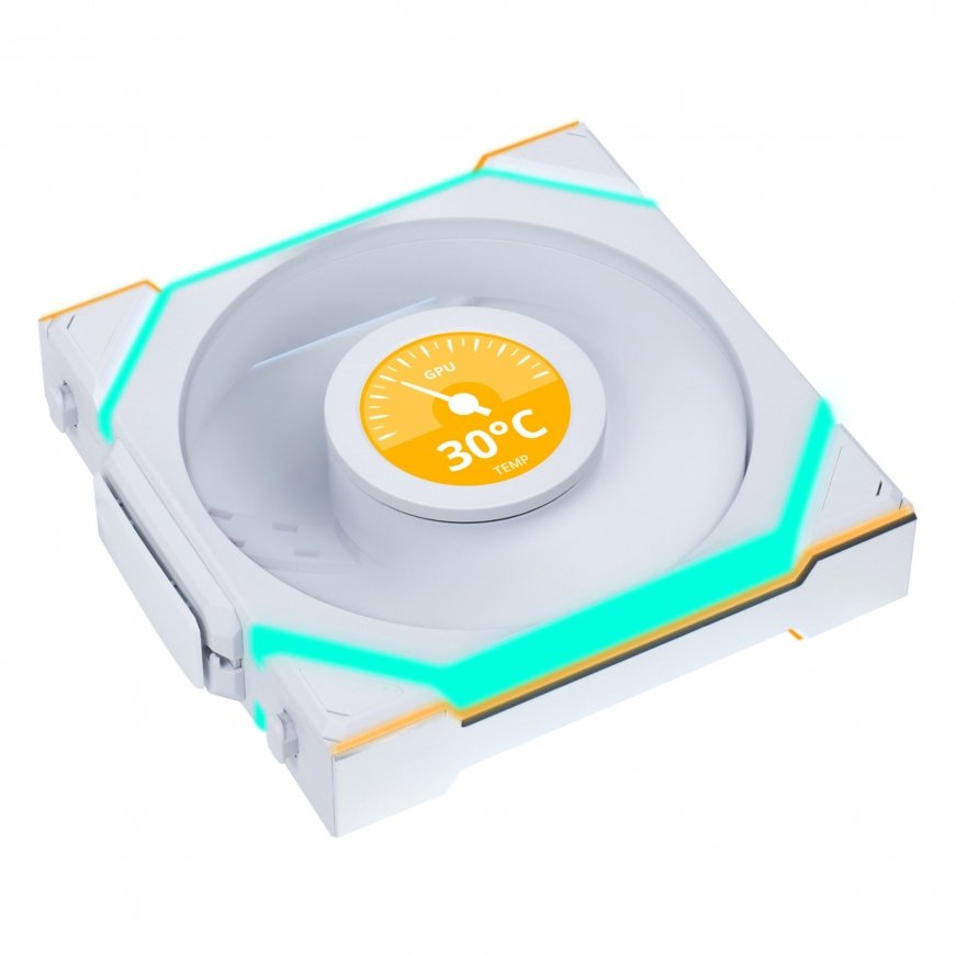 Lian Li UNI FAN SL Wireless LCD 120 Datora korpusam Ventilators 12 cm Balts 3 pcs – 2