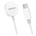 Deltaco AWC-101 mobiililaitteen laturi Älykello Valkoinen USB Langaton lataaminen Sisätila Deltaco AWC-101 mobiililaitteen laturi Älykello Valkoinen USB Langaton lataaminen Sisätila