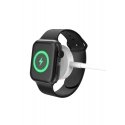 Deltaco AWC-101 mobile device charger Smartwatch White USB Wireless charging Indoor