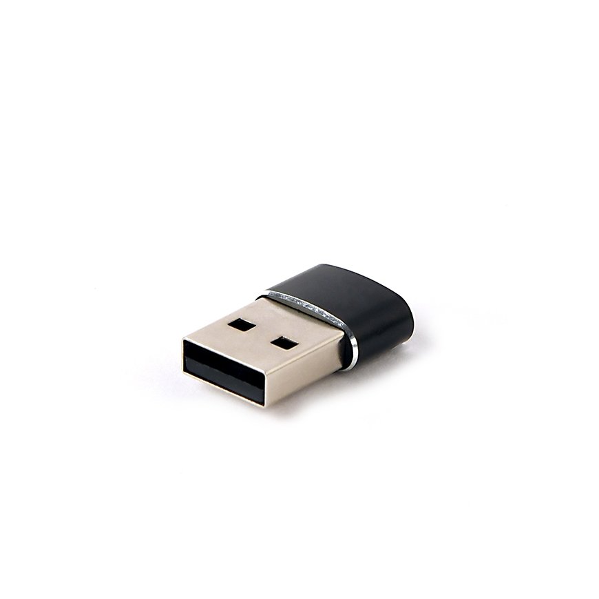 Gembird A-USB2-AMCF-02 kabeļu spraudņu pāreja USB A USB C Melns