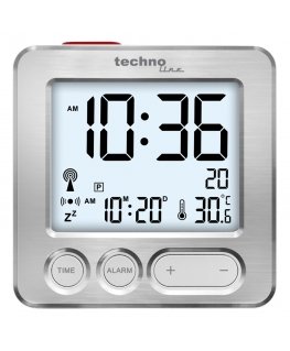 Technoline WT 265 herätyskello Digitaalinen herätyskello Hopea