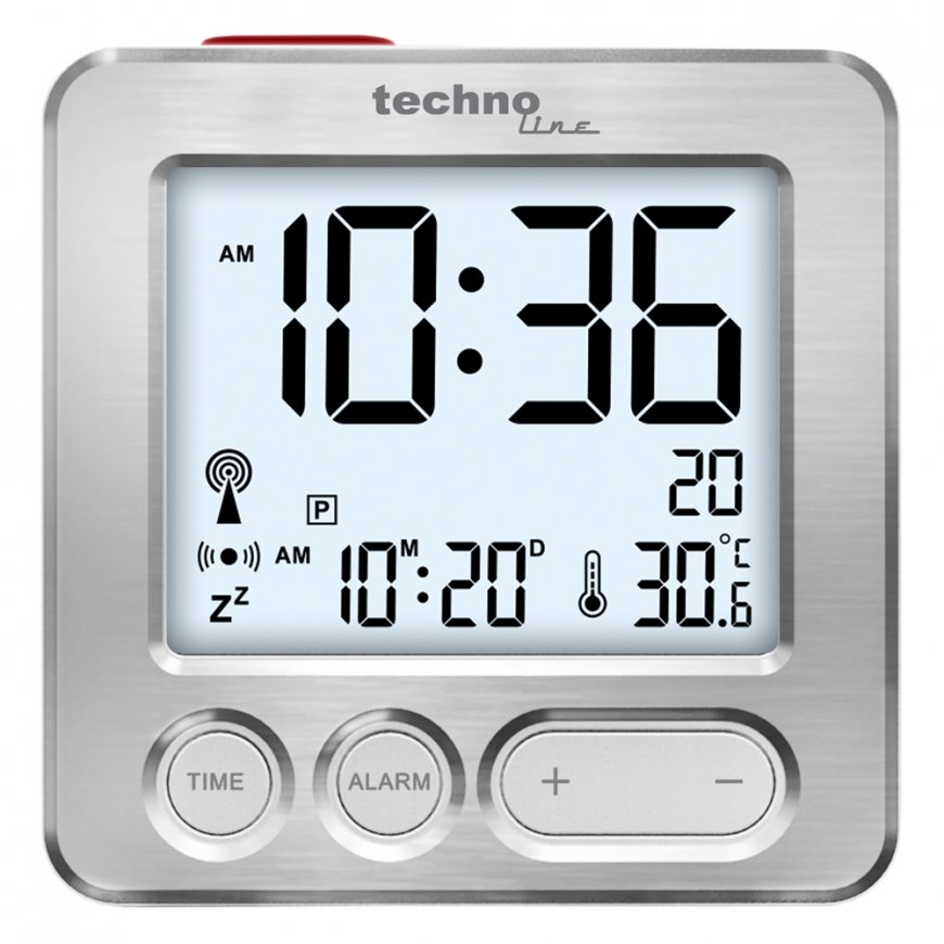 Technoline WT 265 žadintuvas Skaitmeninis žadintuvas Sidabras