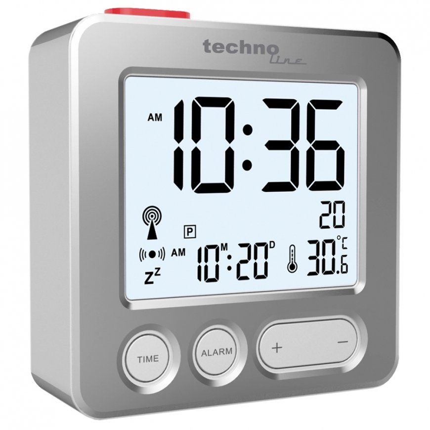 Technoline WT 265 modinātājpulkstenis/taimeris Digitāls modinātājs Sudrabs – 2