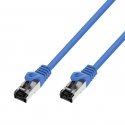 EXTRALINK LAN PATCHCORD CAT.8.1 S/FTP 0,5M 40G SHIELDED FOILED TWISTED PAIR BARE COPPER BLUE
