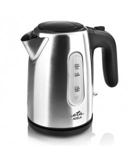 Eta 160490000 elektrinis virdulys 1 L 1600 W Juoda, Nerūdijančiojo plieno