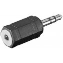 Goobay 11898 kaapelin sukupuolenvaihtaja 3.5 mm 2,5 mm musta