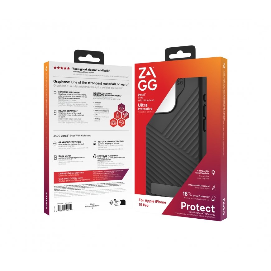 ZAGG Denali Snap чехол для мобильного телефона 15,5 cm (6.1") Крышка Черный – 5